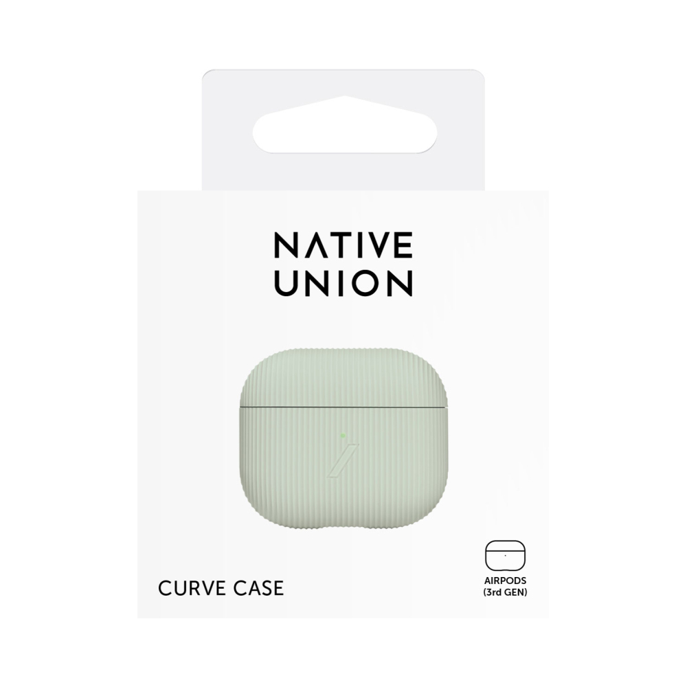 APCSE-CRVE-GRN-V2, CURVE CASE чехол защитный для AIRPODS 3, цвет: зелёный